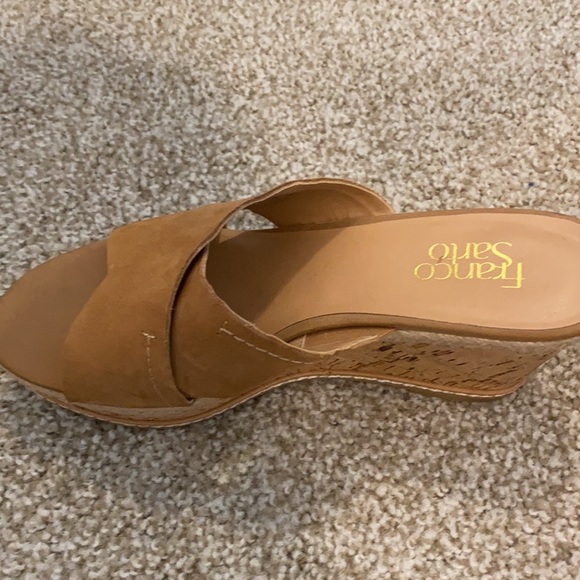 Caramel Franco Sarto Wedges - Picture 2 of 2